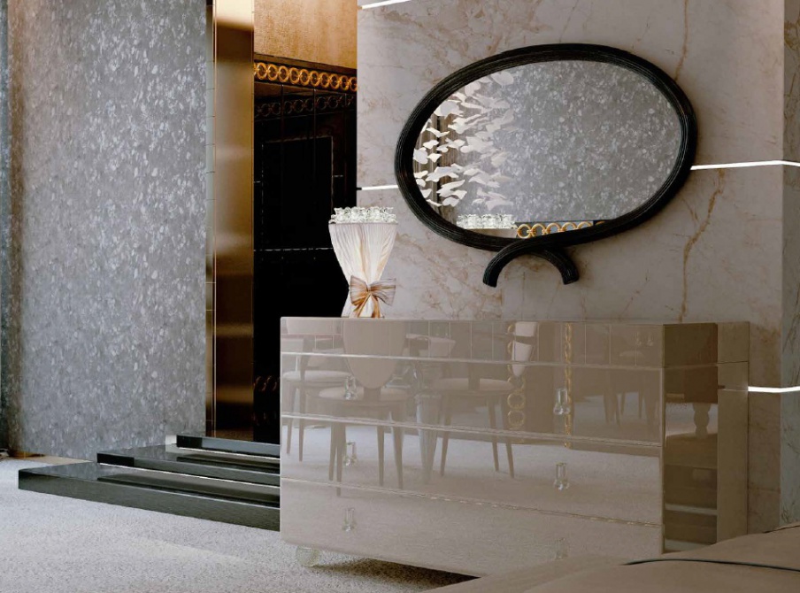 Mirror oval wall Fiocco, Reflex Angelo