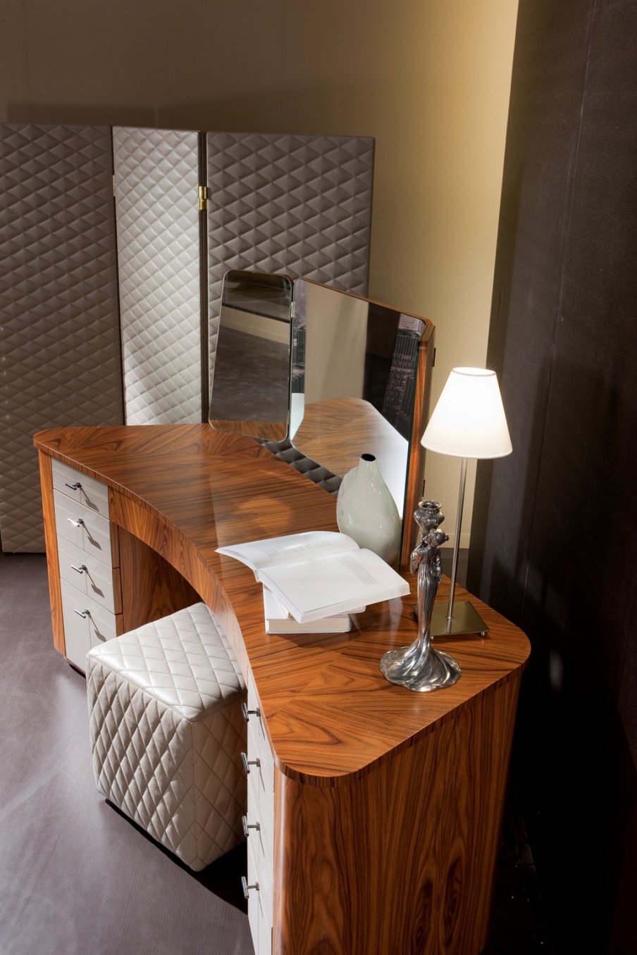 Dressing table made of wood and metal MARYLIN, MOBILIDEA Luxury