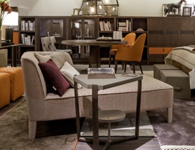 Day bed with upholstered headboard, MOBILIDEA (couch)