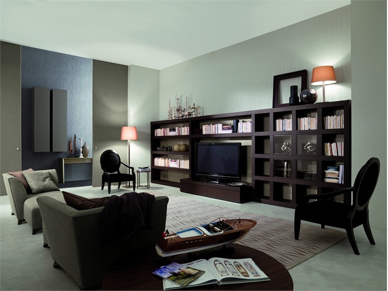 Shelving for books and TV Niky Day, Mobileffe