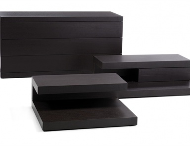 Bedside table bedside veneer Jacopo, Mobileffe