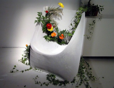 Chair of a steel mesh Net, Moroso