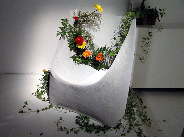 Chair of a steel mesh Net, Moroso