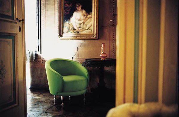 Chair on a wooden frame Introduced, Moroso