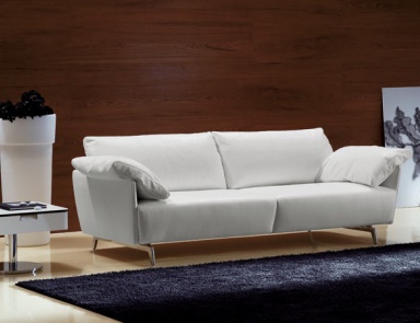 Sofa in leather / textile upholstery, LIUTO - Valdichienti