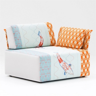 Chair with Ottoman Sushi