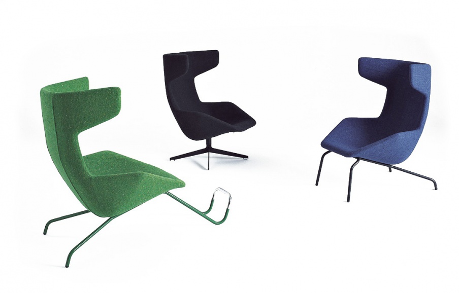 Chair steel frame Take a line for a walk, Moroso