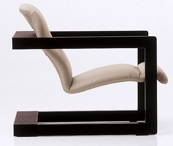 Chair steel framed leather upholstered Palco, Mussi