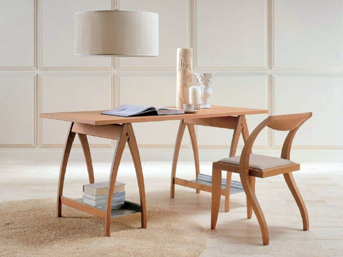 Writing Desk made from solid cherry, Hippo - Porada