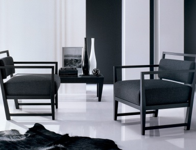 Soft, wide armchair, Isotta - Porada