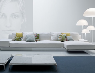 Low table on aluminum frame, Park - Poliform