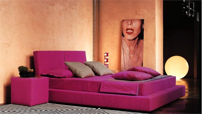 Bed on steel frame Softly-Bed, Mussi