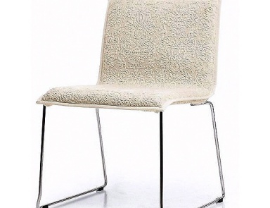 Chair steel frame fabric upholstered Zero, Mussi