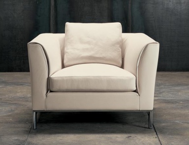 Chair in leather / textile upholstery, ACADEMY - Valdichienti