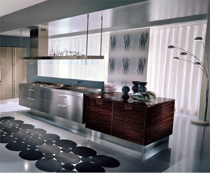 Set for the kitchen from the solid wood Outline, Pedini