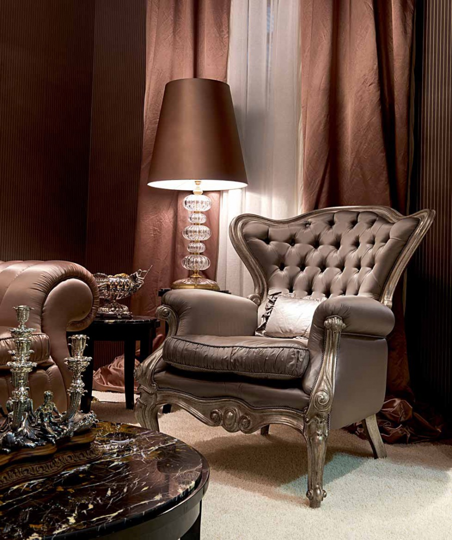 The high-backed chair, Ottocento - Zanaboni