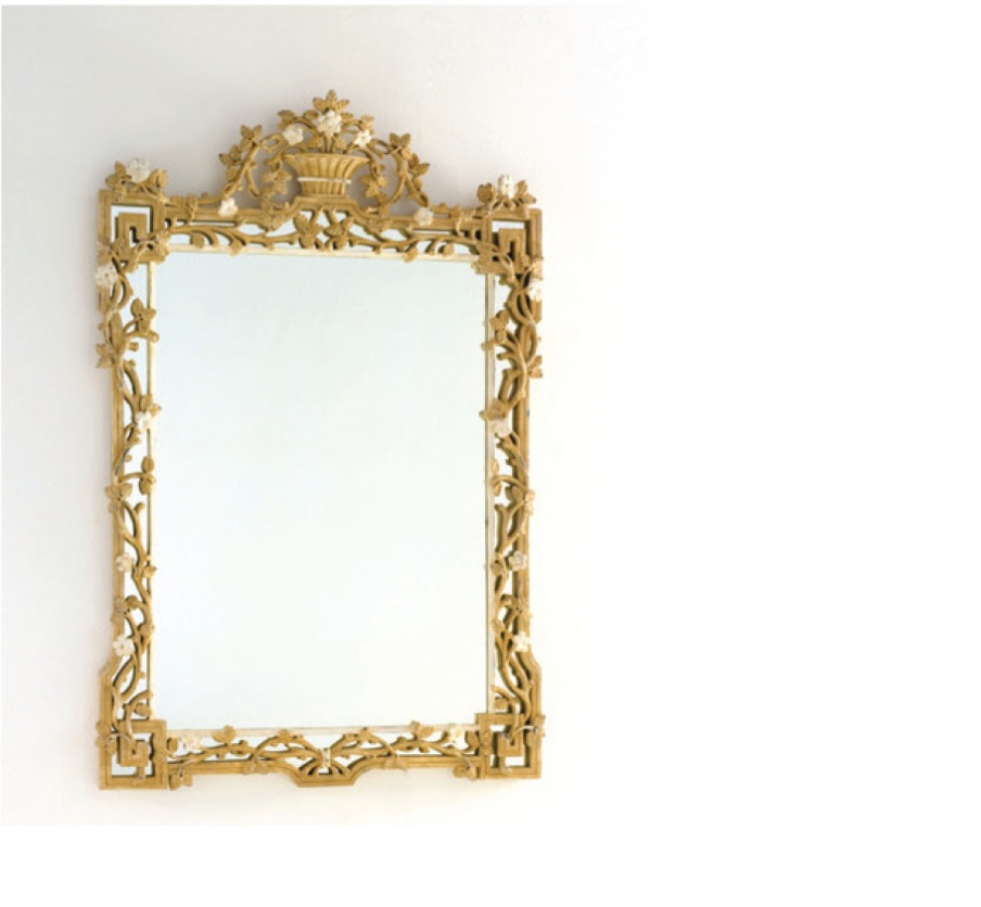 Wall mirror in wooden frame, Chelini