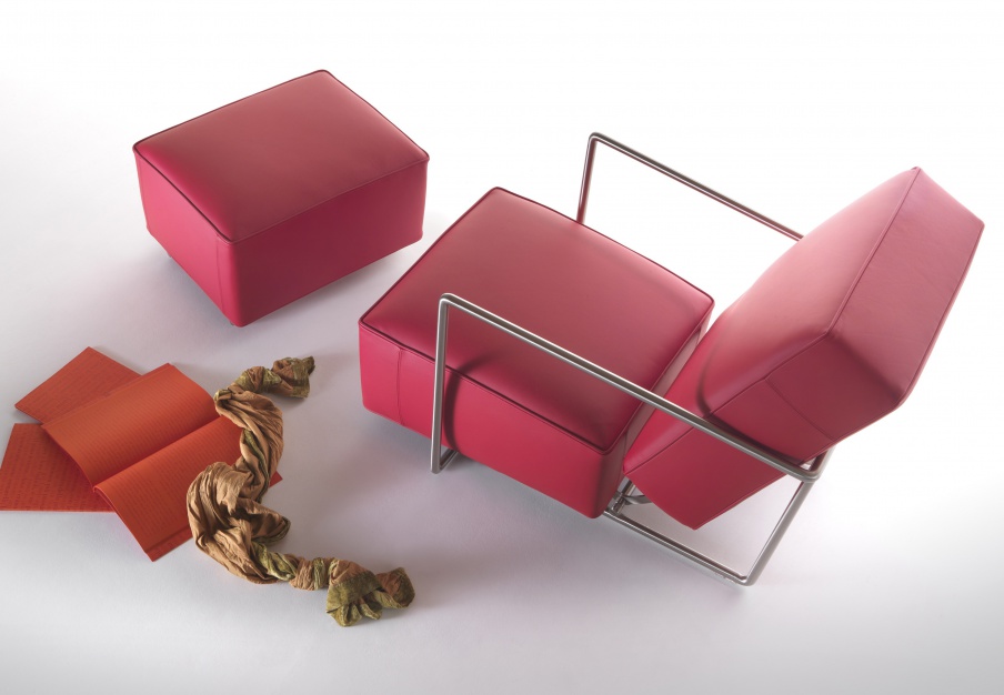 Chair-transformer frame made of metal with leather or a cloth.b.c, Flexform