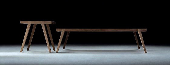 Coffee table from solid ash Artwood, Flexform