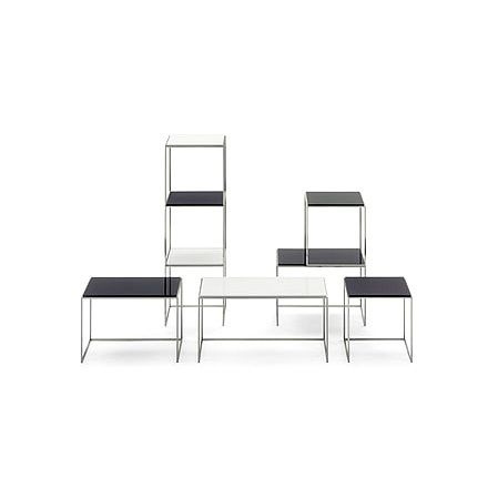 A coffee table on a metal frame Jolly, Flou