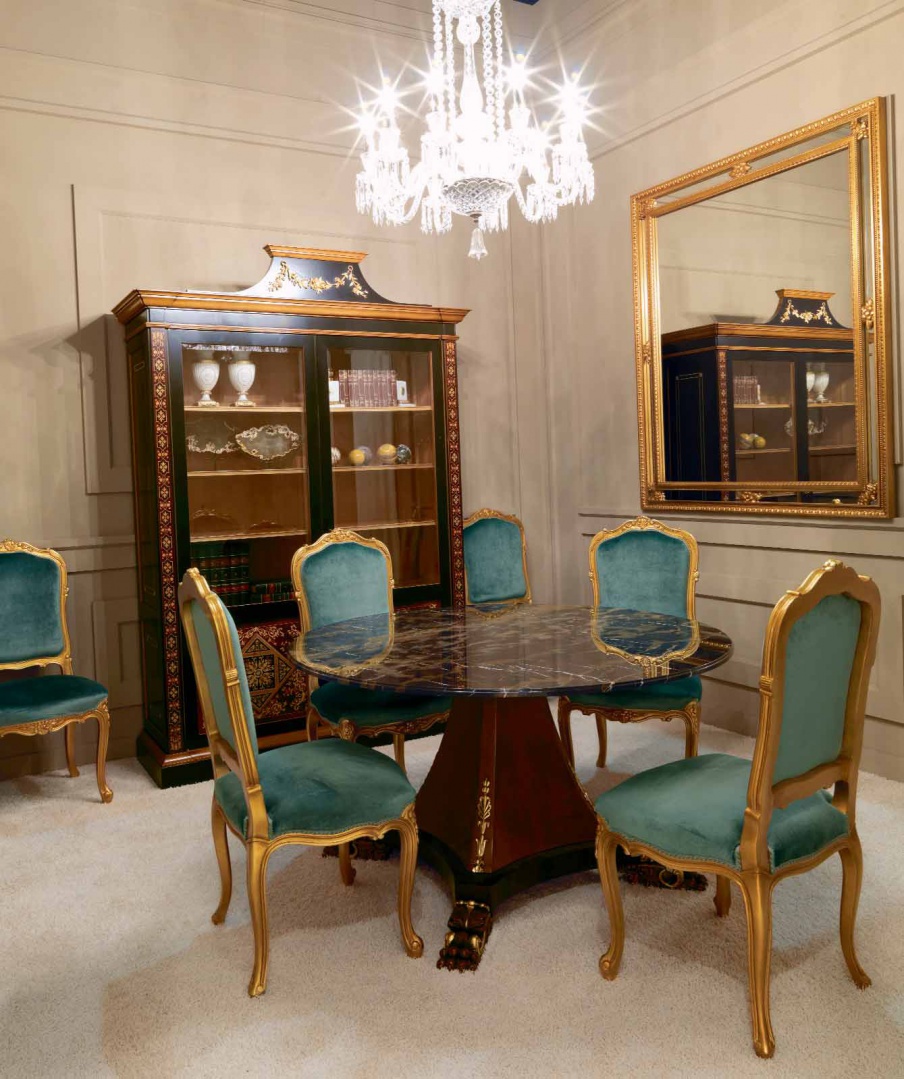 Mirror with frame in silver finish T52, Zanaboni