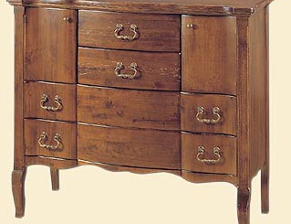 A chest of drawers made of solid wood, DOLFI