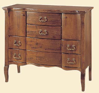 A chest of drawers made of solid wood, DOLFI