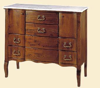 A chest of drawers made of solid wood, DOLFI