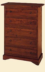 A chest of drawers made of solid wood, DOLFI