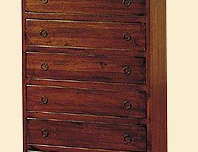 A chest of drawers made of solid wood, DOLFI