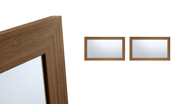 Wall-mounted rectangular mirror, PLAT - JESSE