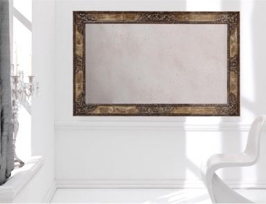 Wall mirror in rectangular horizontal frame Silvano Grifoni