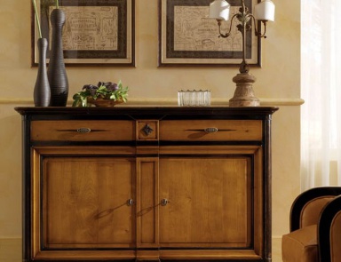 Dresser two-tone, carved, PREGNO