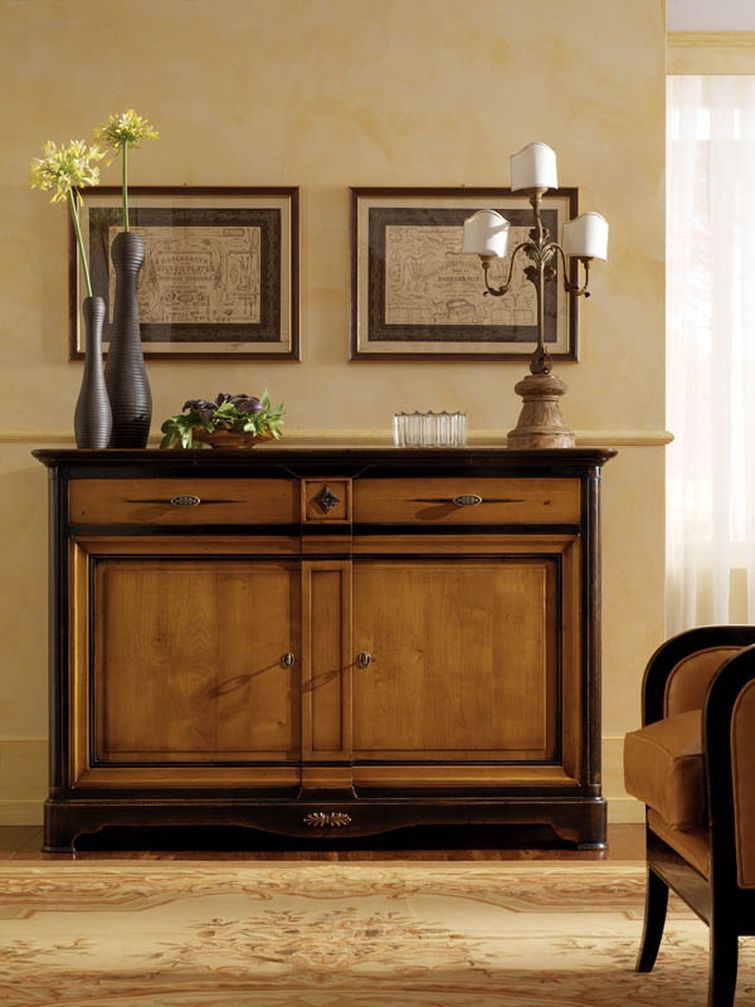 Dresser two-tone, carved, PREGNO