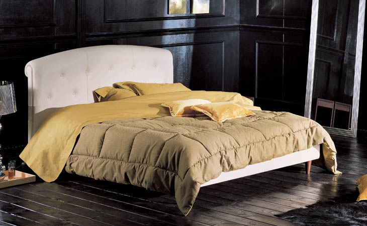 Double bed with high headboard, JUNIOR - Valdichienti