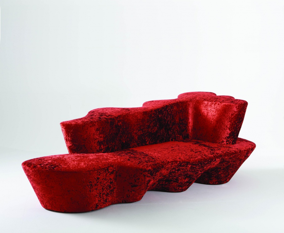  Three seater sofa with curved back case and about Colombo stile