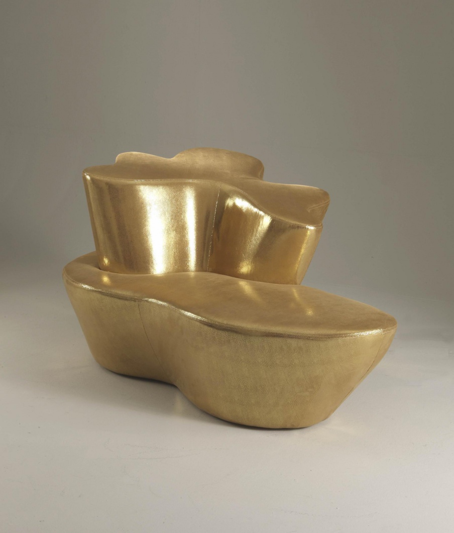 Chair with curved back case and about Colombo stile