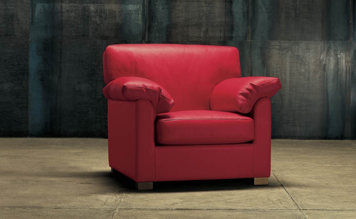 Chair in leather upholstery, RICHMOND - Valdichienti