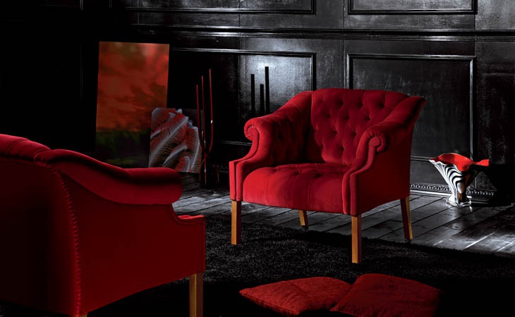 Chair in leather upholstery, DESIREE - Valdichienti