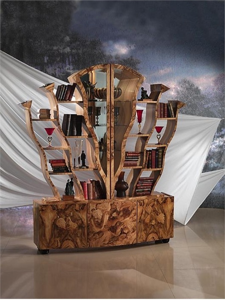 Bookcase wood VL17, Carpanelli