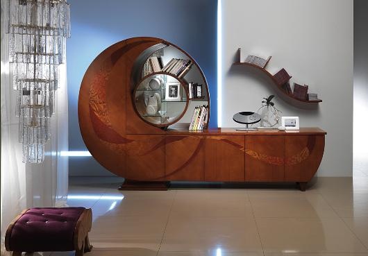 Bookcase with space for TV VL18, Carpanelli