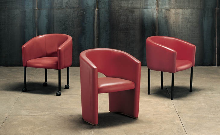Chair in leather upholstery, NOELIA - Valdichienti