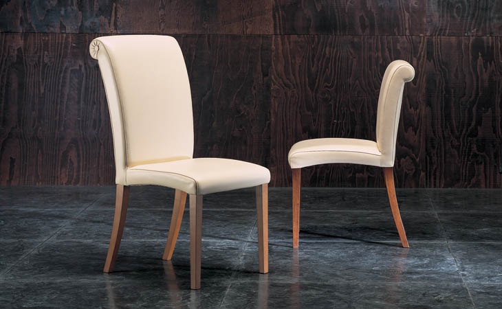 Chair with high back, OLIVIA - Valdichienti