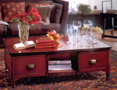 Coffee table with drawers, PREGNO