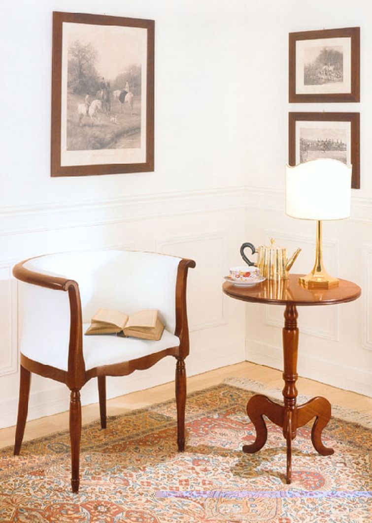 Chair in leather / textile upholstery, PREGNO