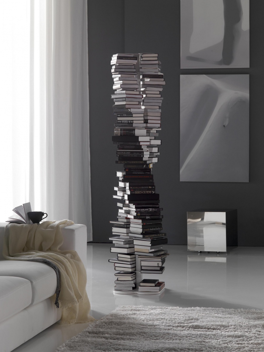 The book rack of steel DNA, Cattelan Italia