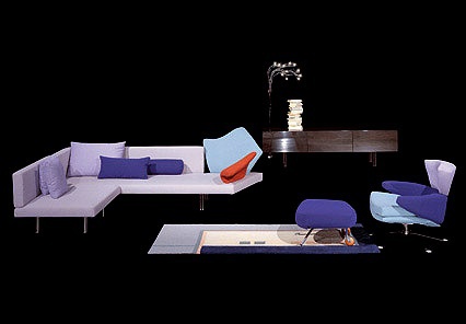 A corner sofa on a metal frame Njal, Il Loft