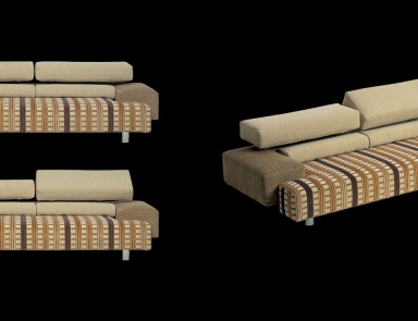 Sofa with double frame of metal Rialto, Il Loft