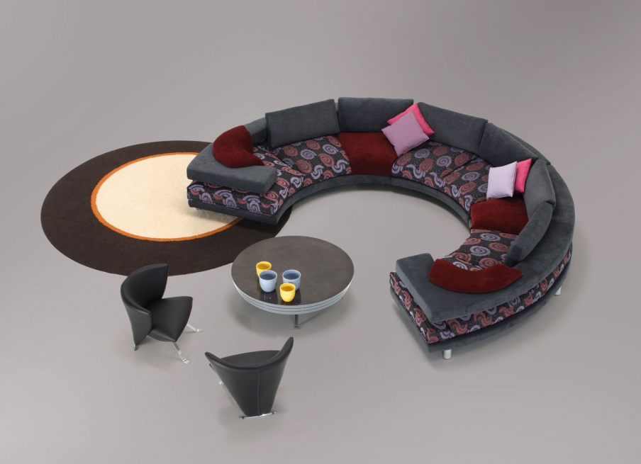 The modular sofa semicircular Rodi, Il Loft