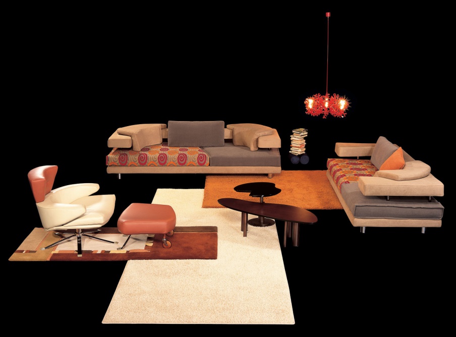 Two-seater sofa upholstered in fabric Rodi, Il Loft